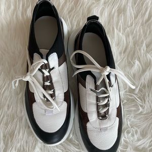 Massimo Dutti contrast trainers sneakers